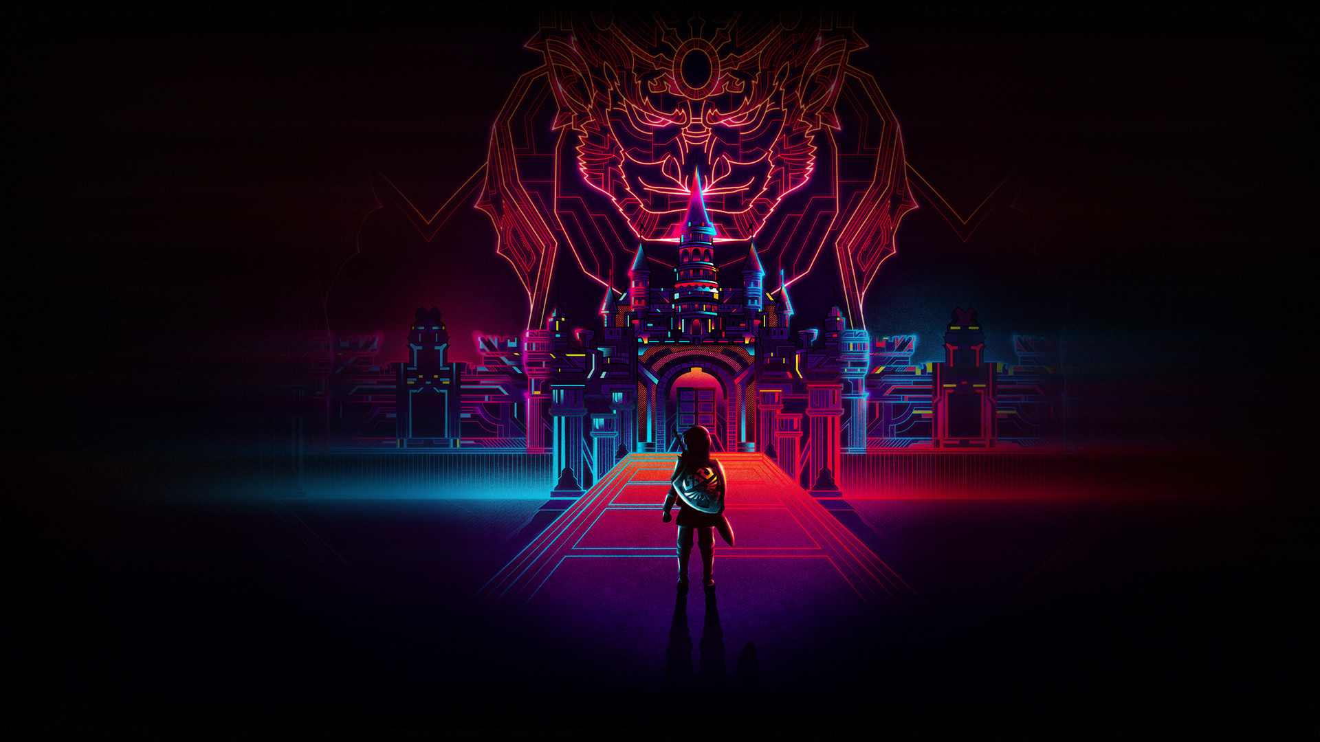 Legend of Zelda Retro Neon542185827